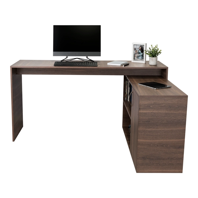 ESCRITORIO EN L 1 PUERTA AXIS 76,5X151,5X116,5 CM MILAN - 4