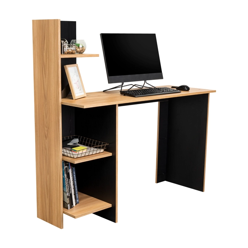 ESCRITORIO BIBLIOTECA VILNA 120,6X120X45 CM FRESNO Y WENGUE - 5