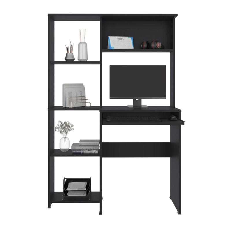 ESCRITORIO BIBLIOTECA ALDEN ECO 150X100X40 CM WENGUE - 4