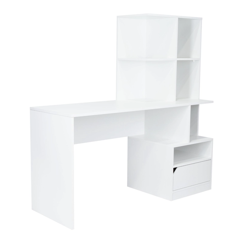 ESCRITORIO BIBLIOTECA 1 PUERTA ALITO 140,0X140,0X50,0 CM BLANCO - 1