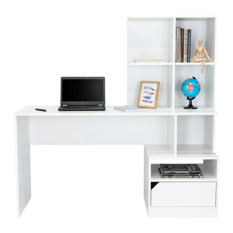 ESCRITORIO BIBLIOTECA 1 PUERTA ALITO 140,0X140,0X50,0 CM BLANCO - 4
