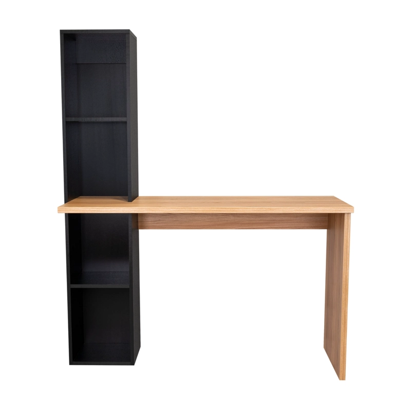 ESCRITORIO BIBLIOTECA ASTON 145,8X120,3X45,2 CM FRESNO Y WENGUE - 4
