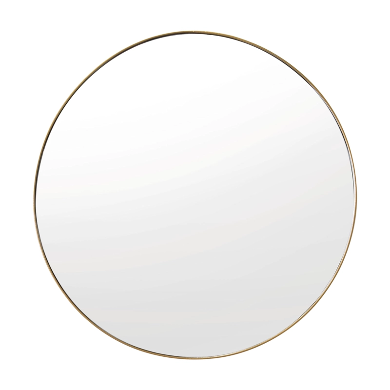 ESPEJO D58 CIRCULAR 58X58X3,5 CM DORADO CON MARCO METALICO - 1