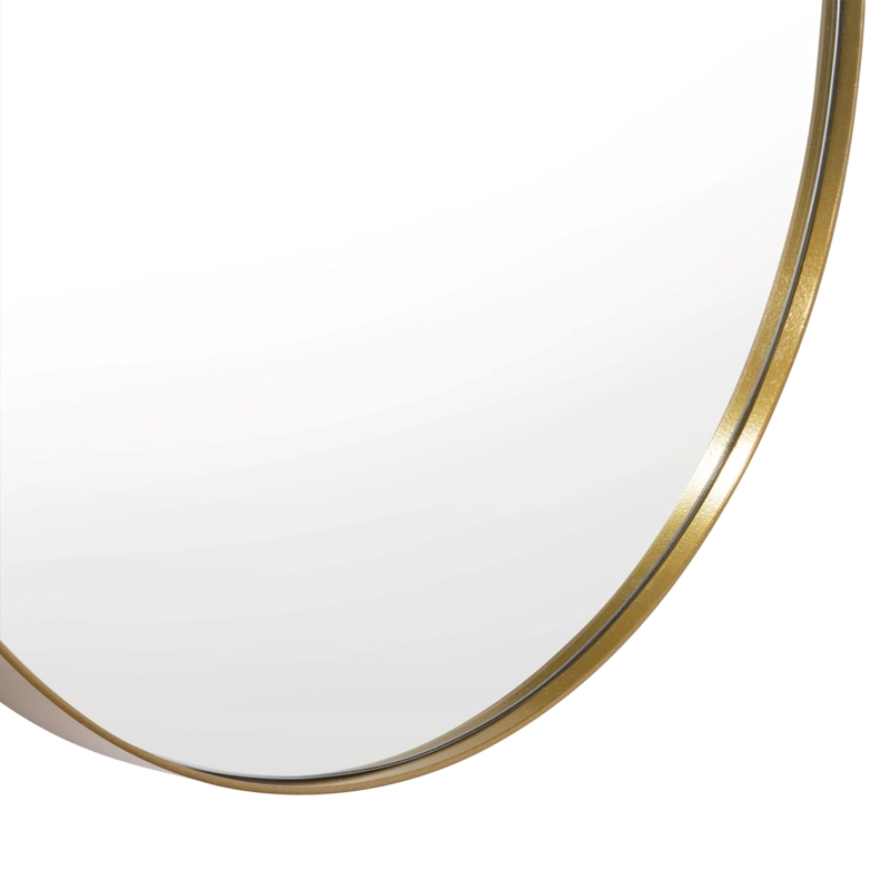 ESPEJO D58 CIRCULAR 58X58X3,5 CM DORADO CON MARCO METALICO - 4