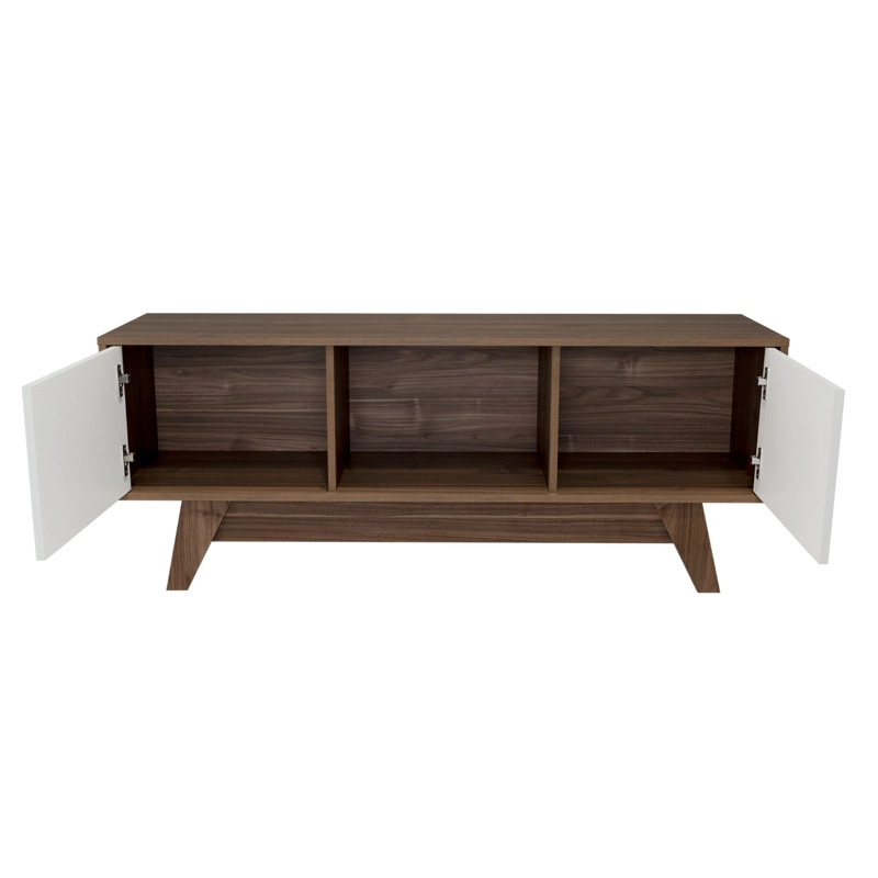 RACK TV55' 2 PUERTAS ROMERO 53,7X135X40,0 CM GALES Y BLANCO - 2