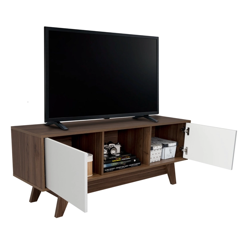 RACK TV55' 2 PUERTAS ROMERO 53,7X135X40,0 CM GALES Y BLANCO - 4
