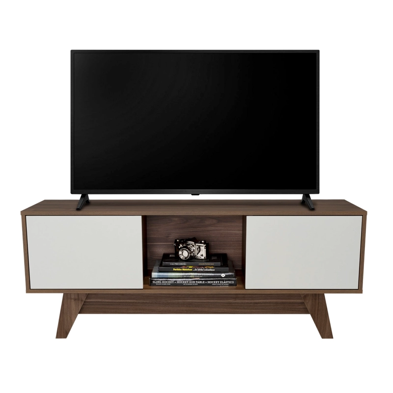 RACK TV55' 2 PUERTAS ROMERO 53,7X135X40,0 CM GALES Y BLANCO - 6