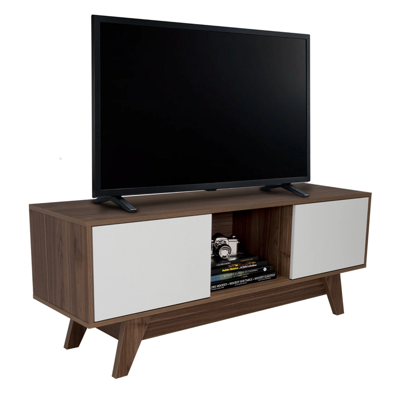 RACK TV55' 2 PUERTAS ROMERO 53,7X135X40,0 CM GALES Y BLANCO - 7
