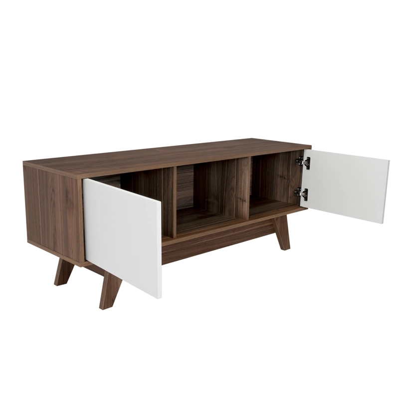 RACK TV55' 2 PUERTAS ROMERO 53,7X135X40,0 CM GALES Y BLANCO - 12