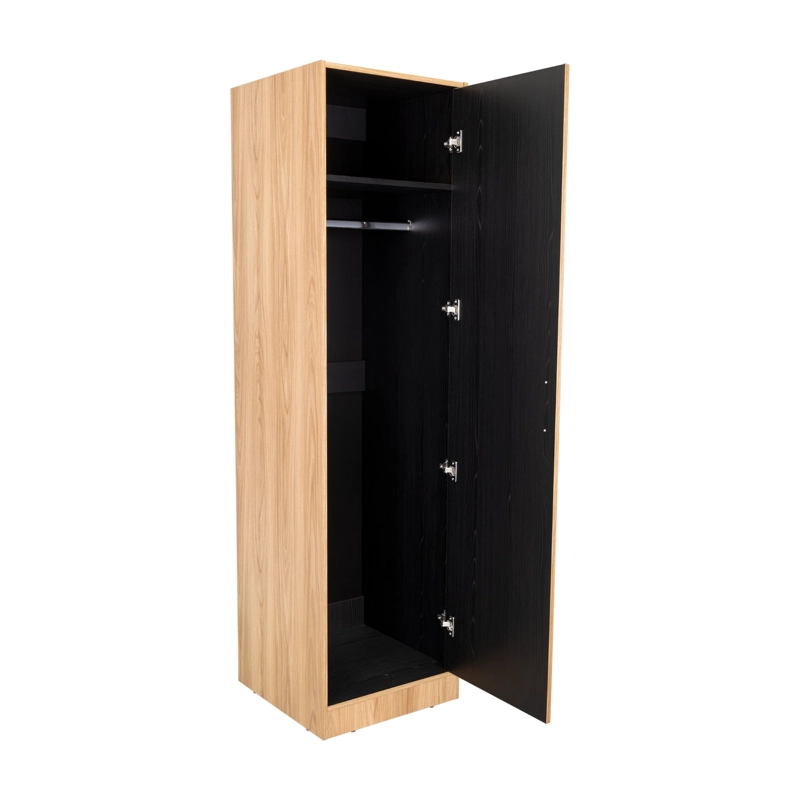 CLOSET 1 PUERTA CON BARRA CLAY 49,4X186,3X52,3 CM FRESNO Y WENGUE - 2
