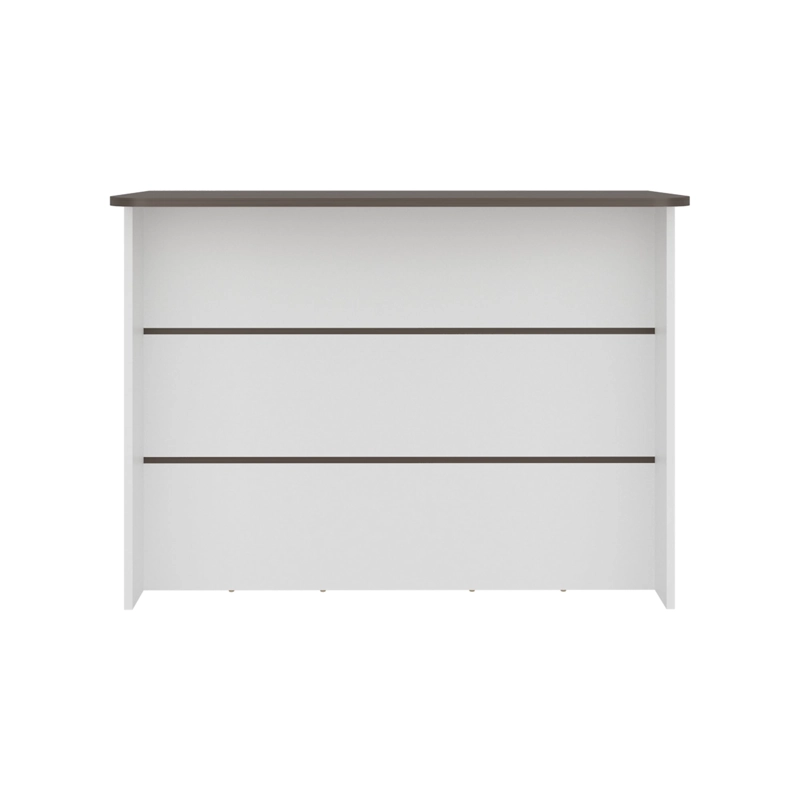 BARRA AUXILIAR DE COCINA FENDI 90X120X60 CM MILAN Y BLANCO - 2