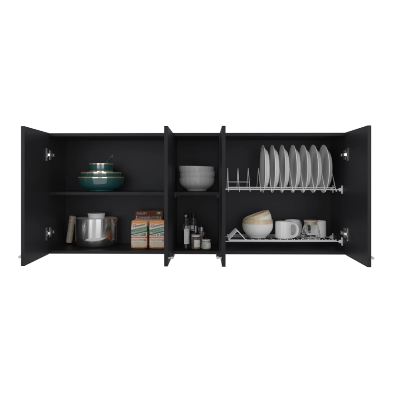 MUEBLE SUPERIOR DE COCINA PORTOFINO 60X150X31,5 CM WENGUE - 4