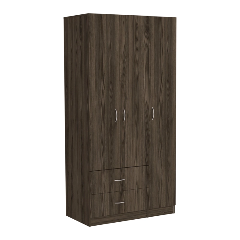CLOSET 3 PUERTAS 2 CAJONES AUSTRAL 180X90X47 CM MILAN Y BLANCO - 1