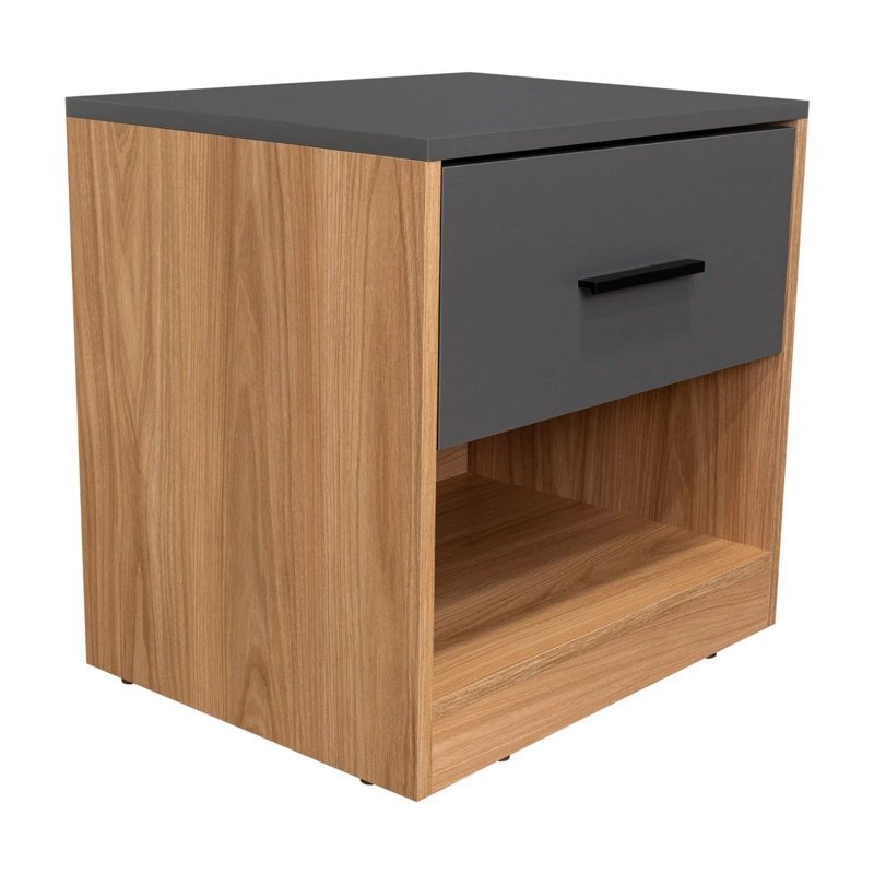 VELADOR 1 PUERTA GIRONA 50X50X40,3 CM FRESNO Y PLOMO
