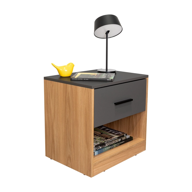 VELADOR 1 PUERTA GIRONA 50X50X40,3 CM FRESNO Y PLOMO - 7