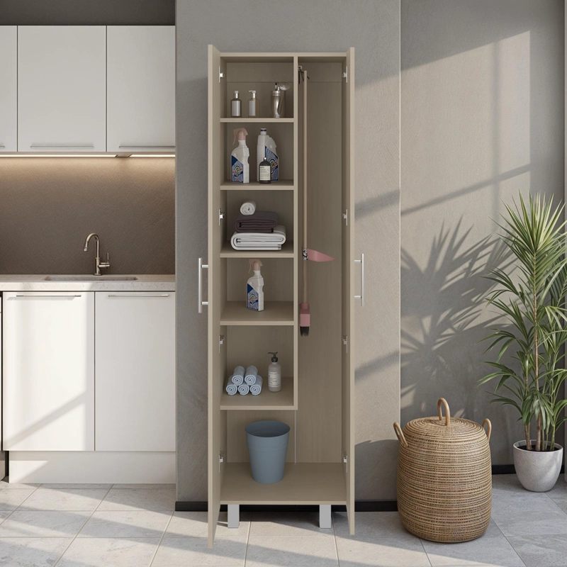 MUEBLE DE ASEO 2 PUERTAS NALA 181,1X51,2X36,8 CM CARTAGENA - 6