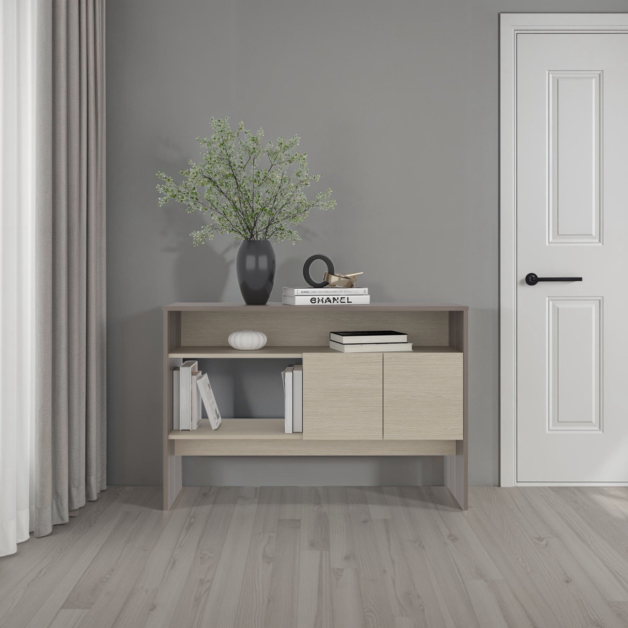 ARRIMO 2 PUERTAS CLASSIC COLOR 80,7X120X35,6 CM CARTAGENA Y WENGUE - 5