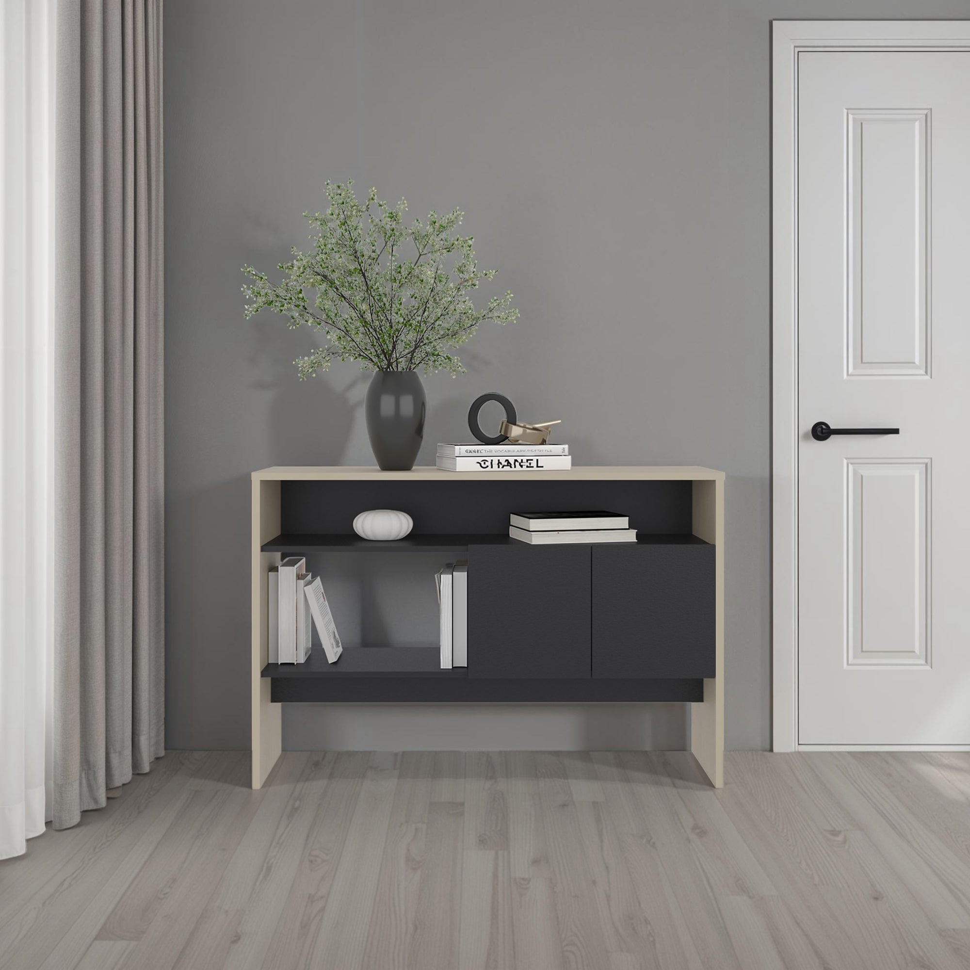 ARRIMO 2 PUERTAS CLASSIC COLOR 80,7X120X35,6 CM CARTAGENA Y WENGUE - 5