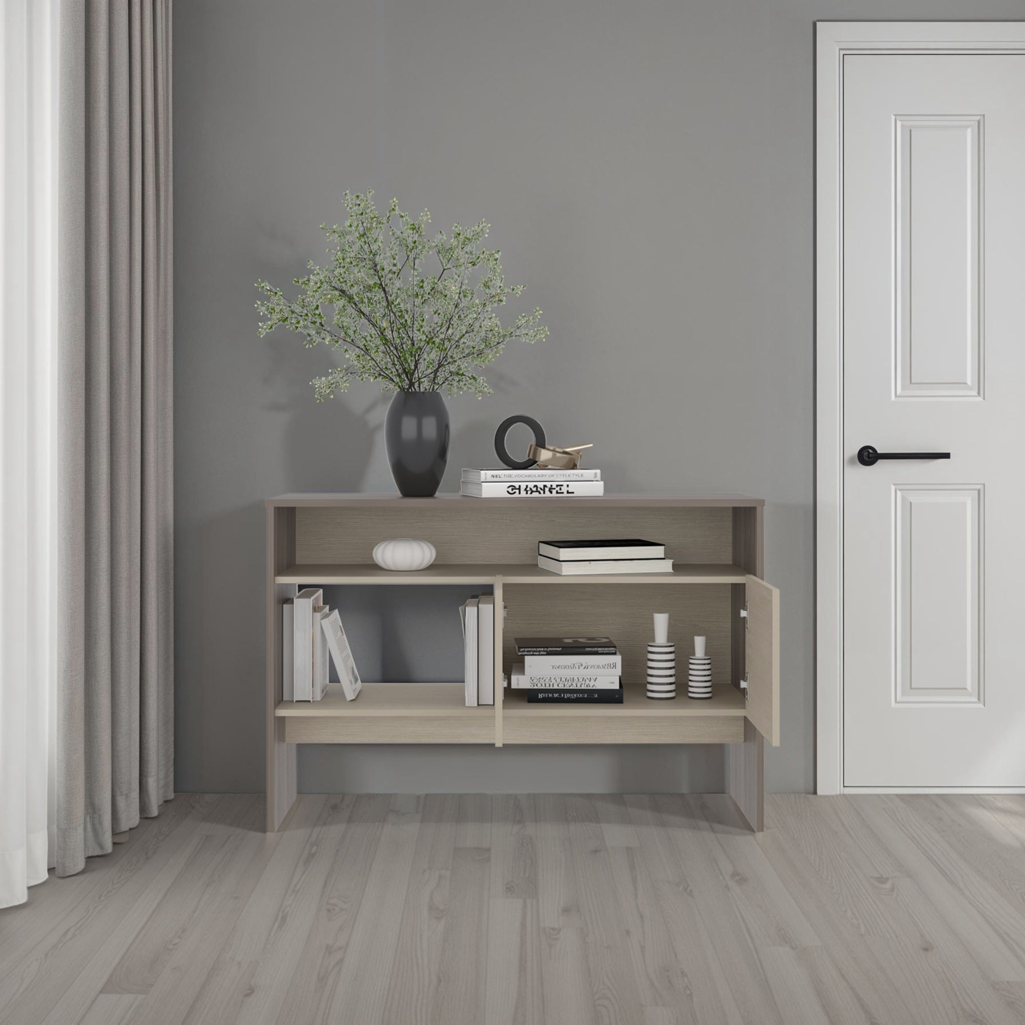 ARRIMO 2 PUERTAS CLASSIC COLOR 80,7X120X35,6 CM CARTAGENA Y WENGUE - 6