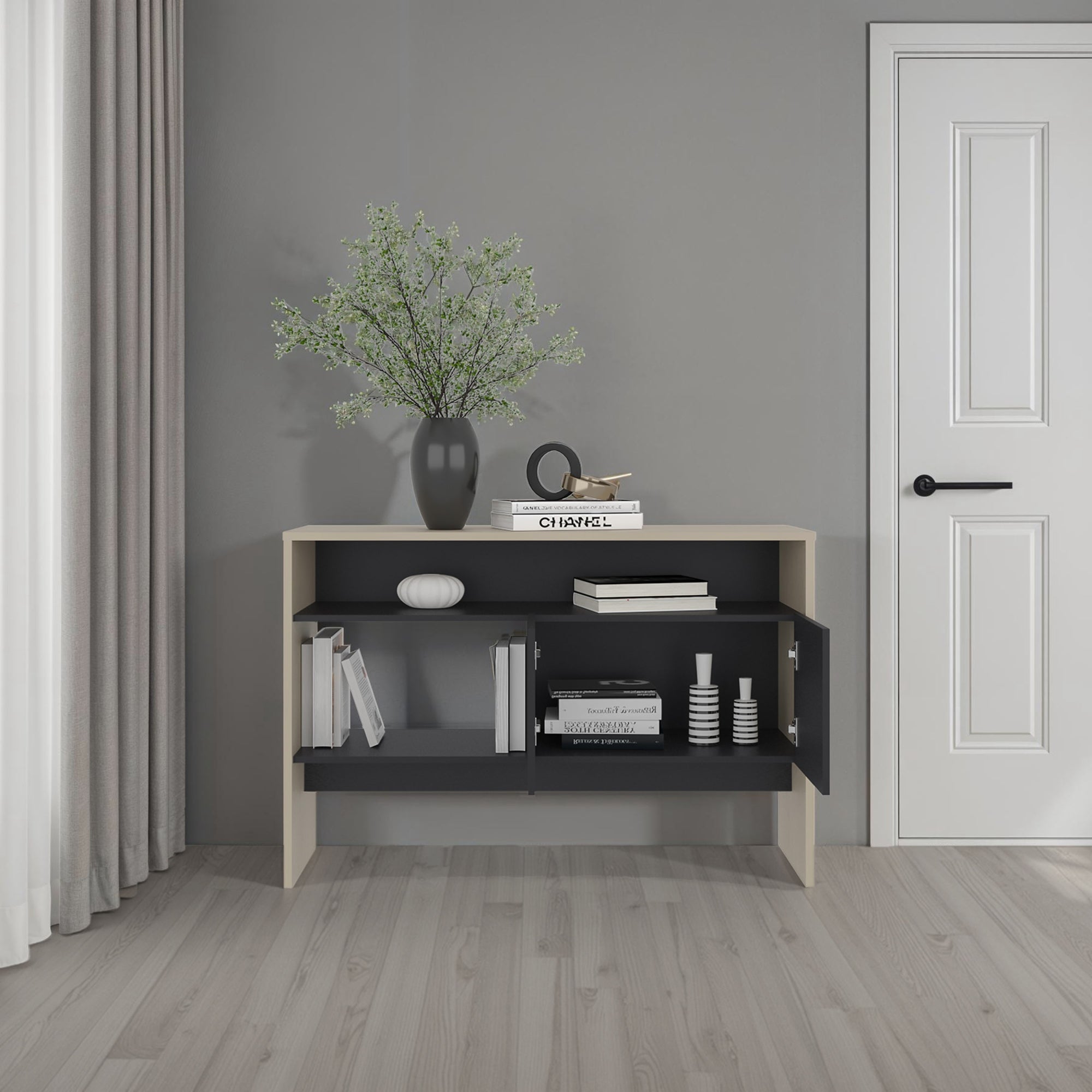 ARRIMO 2 PUERTAS CLASSIC COLOR 80,7X120X35,6 CM CARTAGENA Y WENGUE - 6