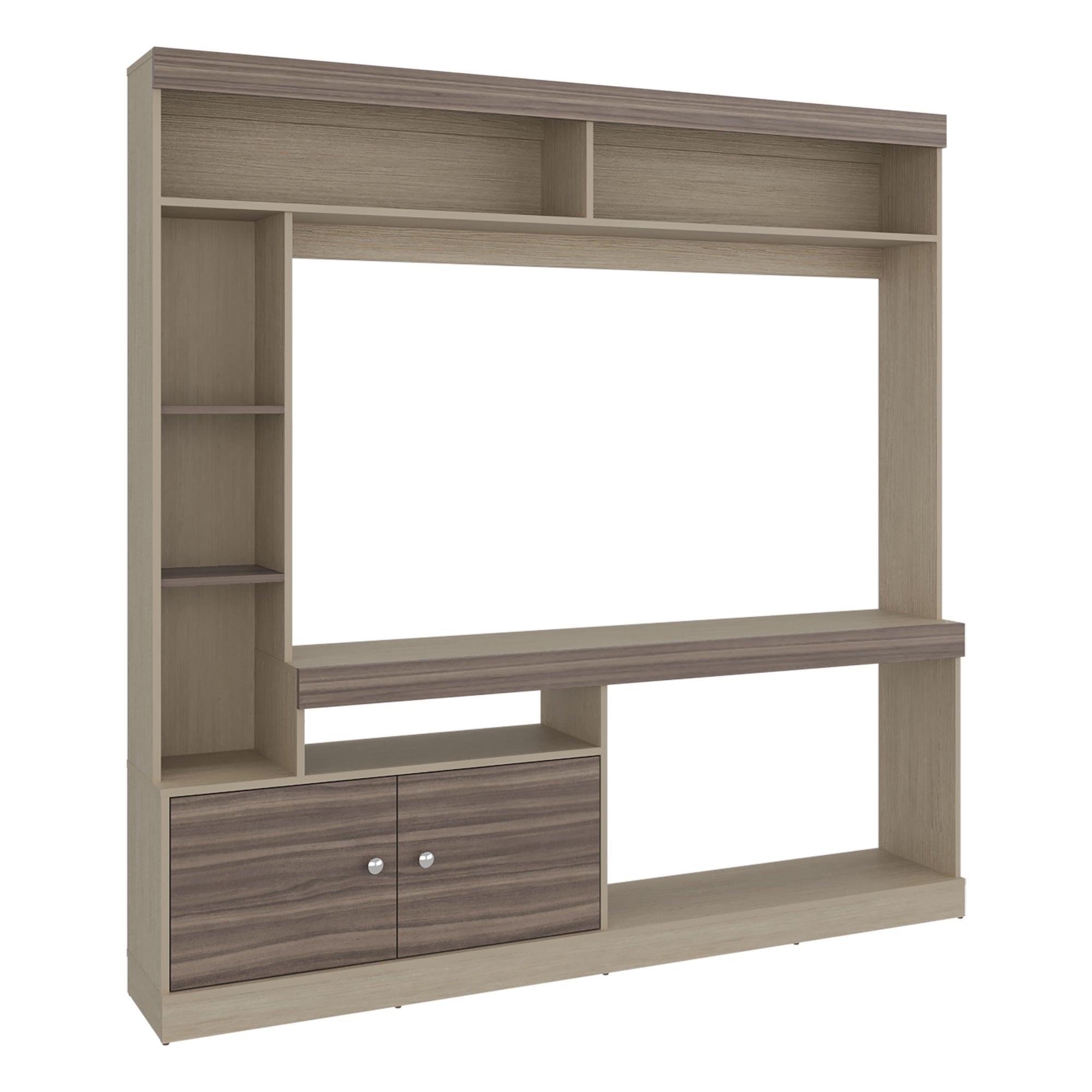 ESTANTE TV65' 2 PUERTAS CLASSIC COLOR 180,6X180X30,3 CM CARTAGENA Y WENGUE - 1