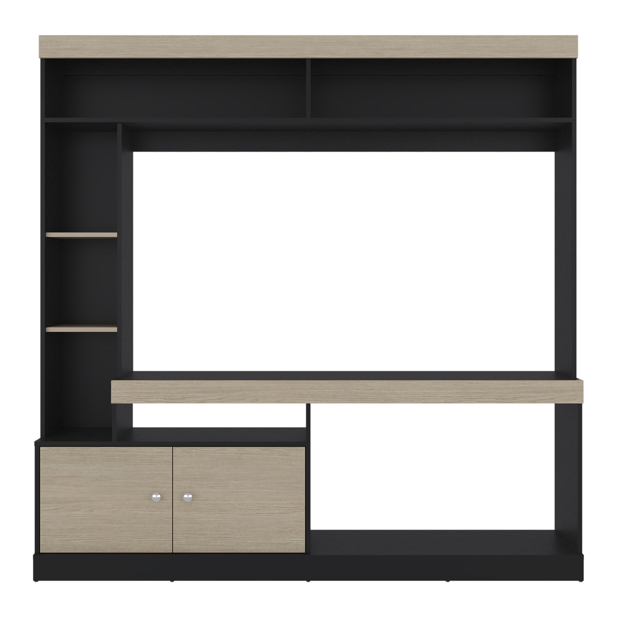 ESTANTE TV65' 2 PUERTAS CLASSIC COLOR 180,6X180X30,3 CM CARTAGENA Y WENGUE - 2