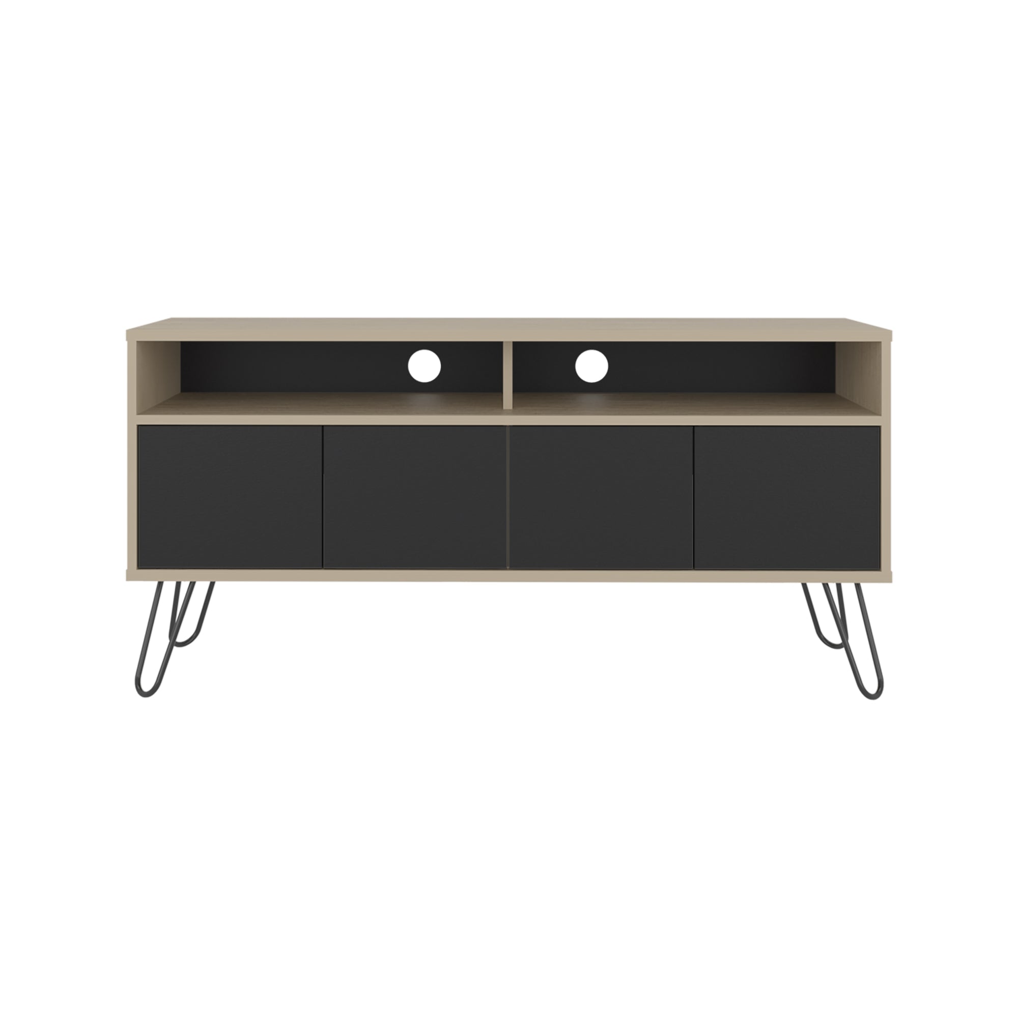 RACK TV55' 4 PUERTAS VASSEL 60X123,5X38,6 CM WENGUE Y CARTAGENA - 2