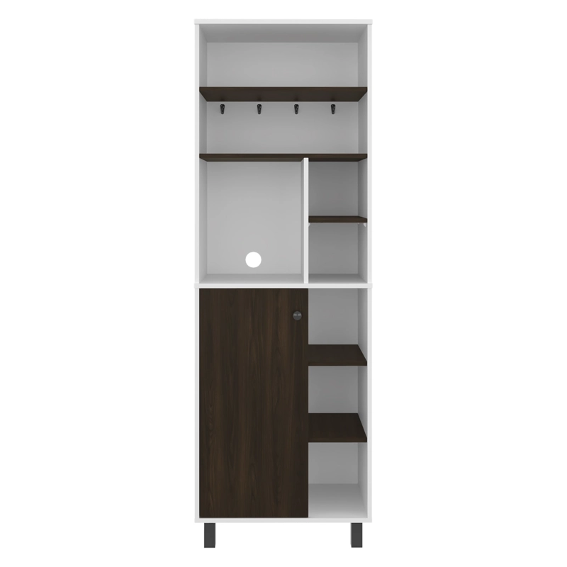 ESTACION DE CAFE  1 PUERTA CARAJILLO 180X60X39,8 CM BLANCO Y FRESNO - 2