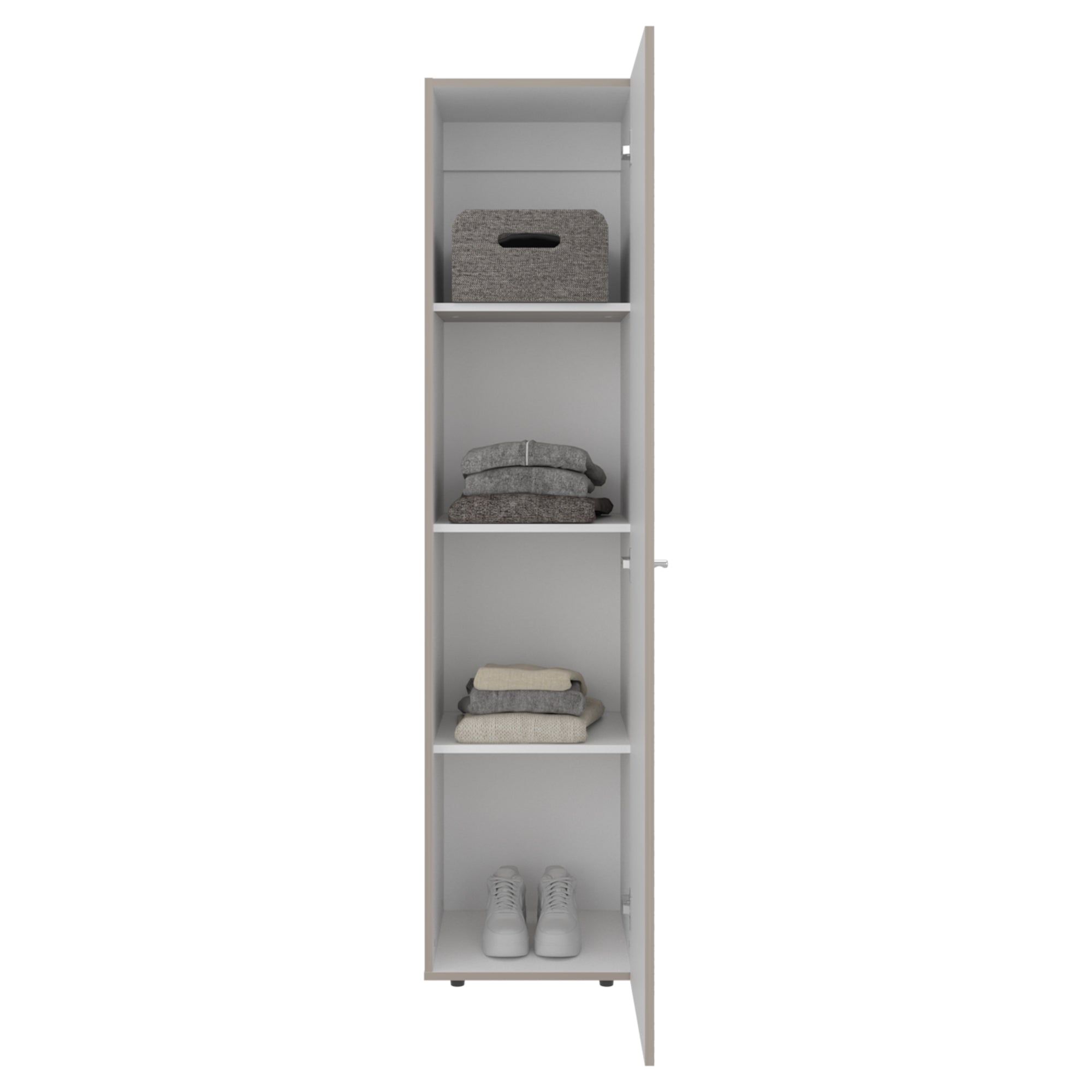 CLOSET 1 PUERTA TUHOME DREAMS BLANCO 170X40X40,2 CM - 4