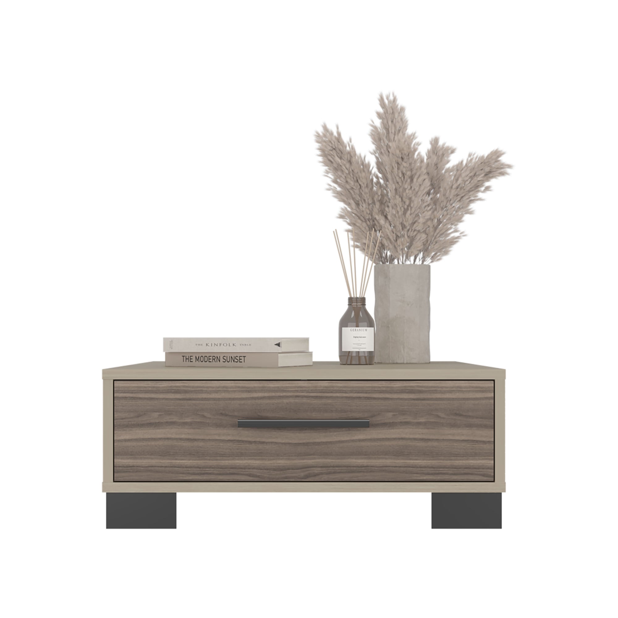 MESA DE CENTRO 1 CAJON MARSELLA WENGUE Y CARTAGENA 23,8X60X60 CM - 4