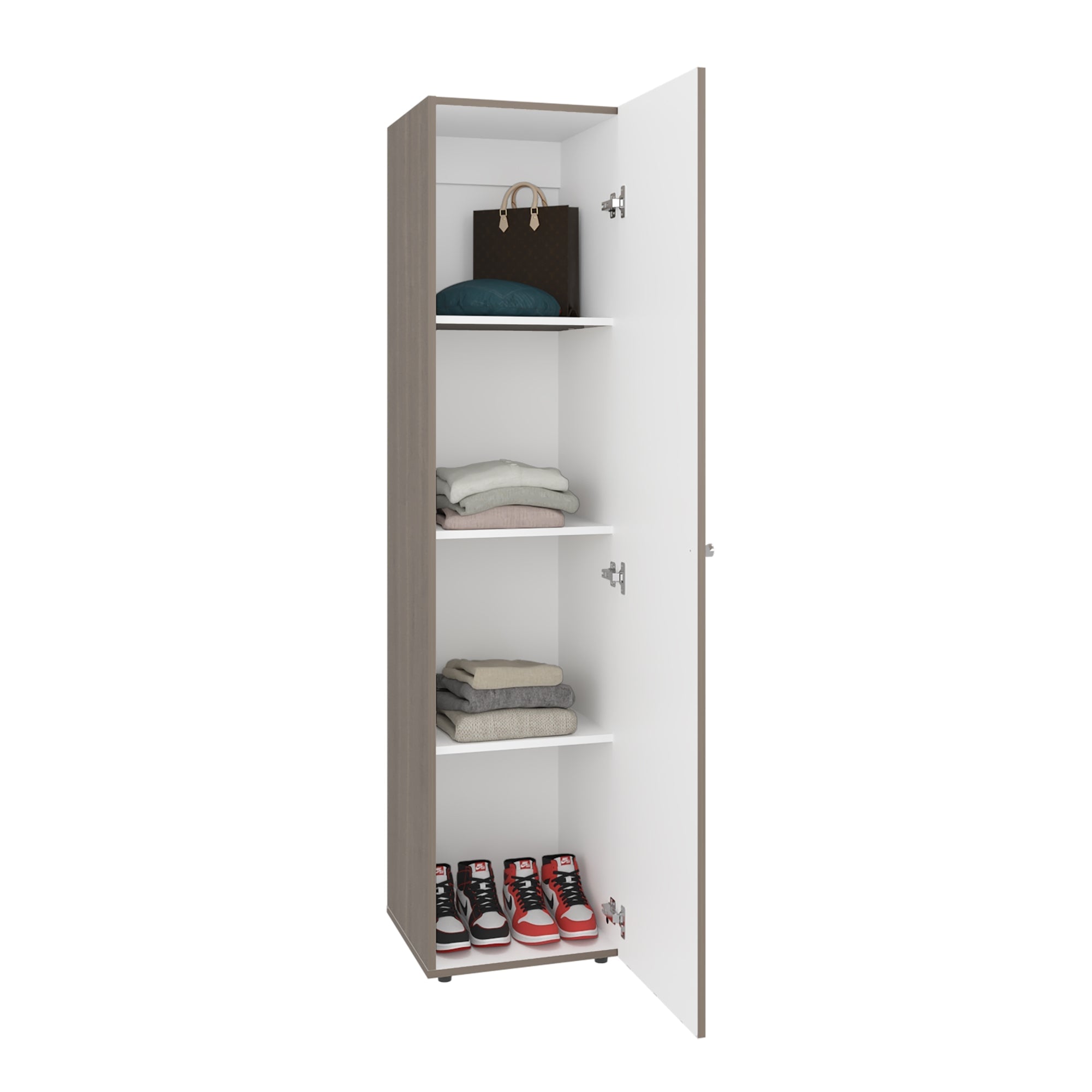 CLOSET 1 PUERTA CON ESPEJO TUHOME DREAMS WENGUE 170X40X40,2 CM - 3