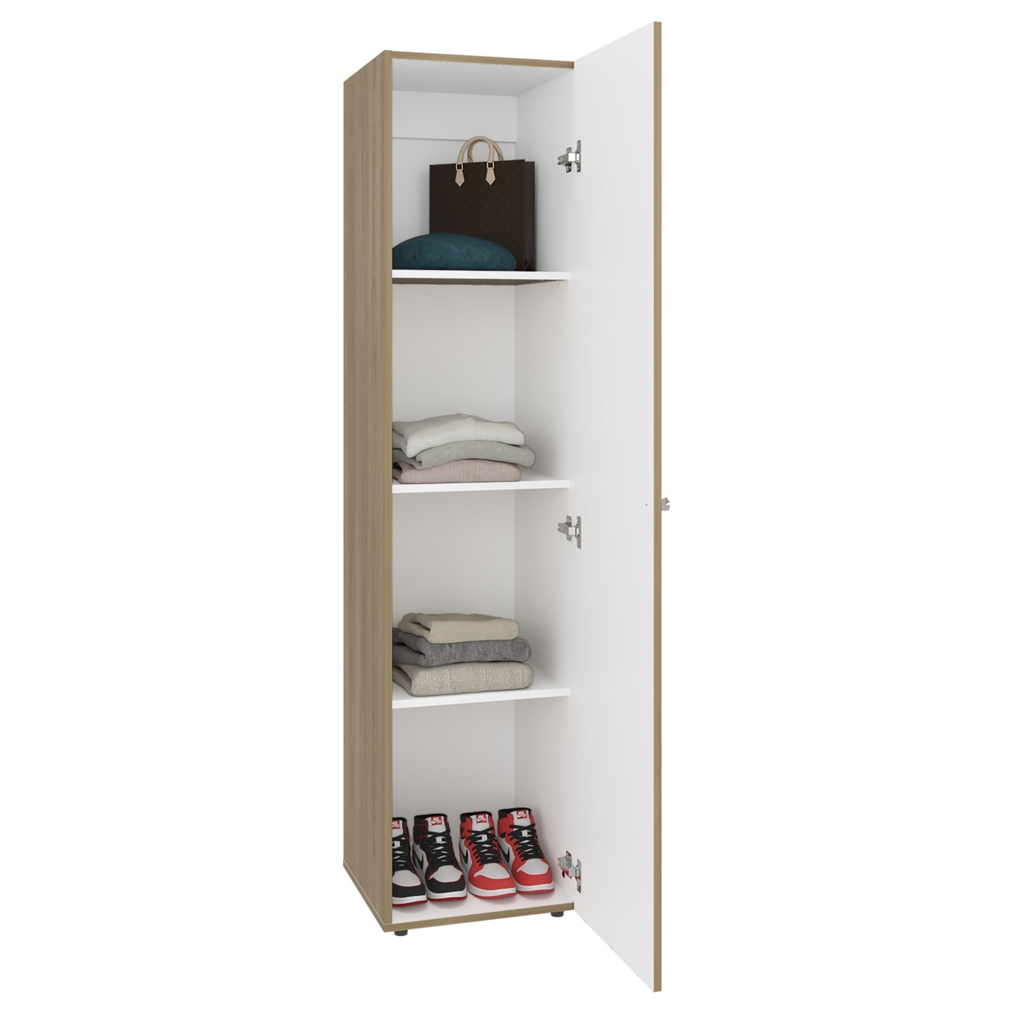 CLOSET 1 PUERTA CON ESPEJO TUHOME DREAMS WENGUE 170X40X40,2 CM - 3