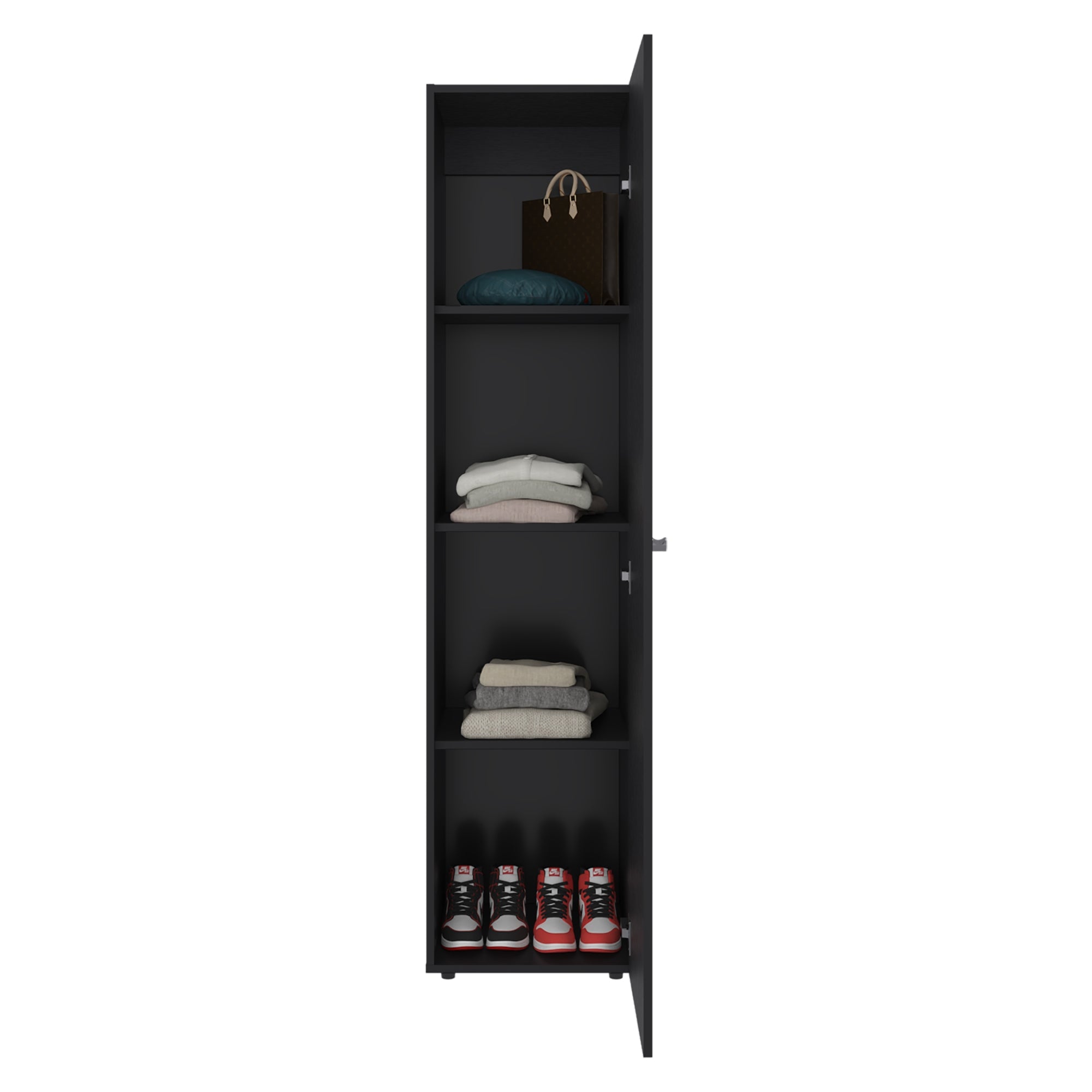 CLOSET 1 PUERTA CON ESPEJO TUHOME DREAMS WENGUE 170X40X40,2 CM - 4