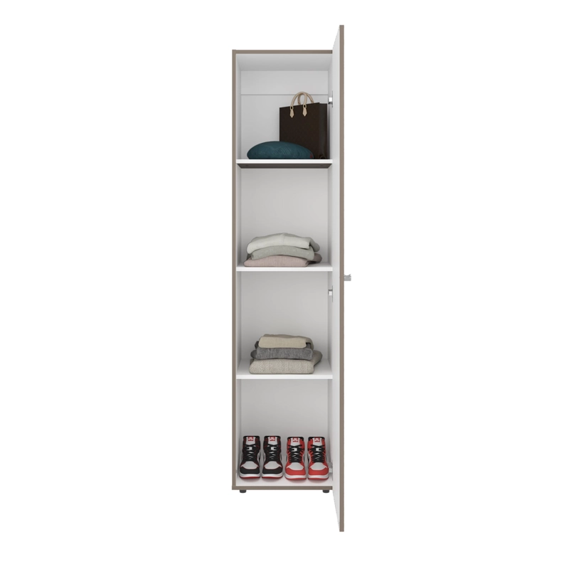 CLOSET 1 PUERTA CON ESPEJO TUHOME DREAMS WENGUE 170X40X40,2 CM - 4