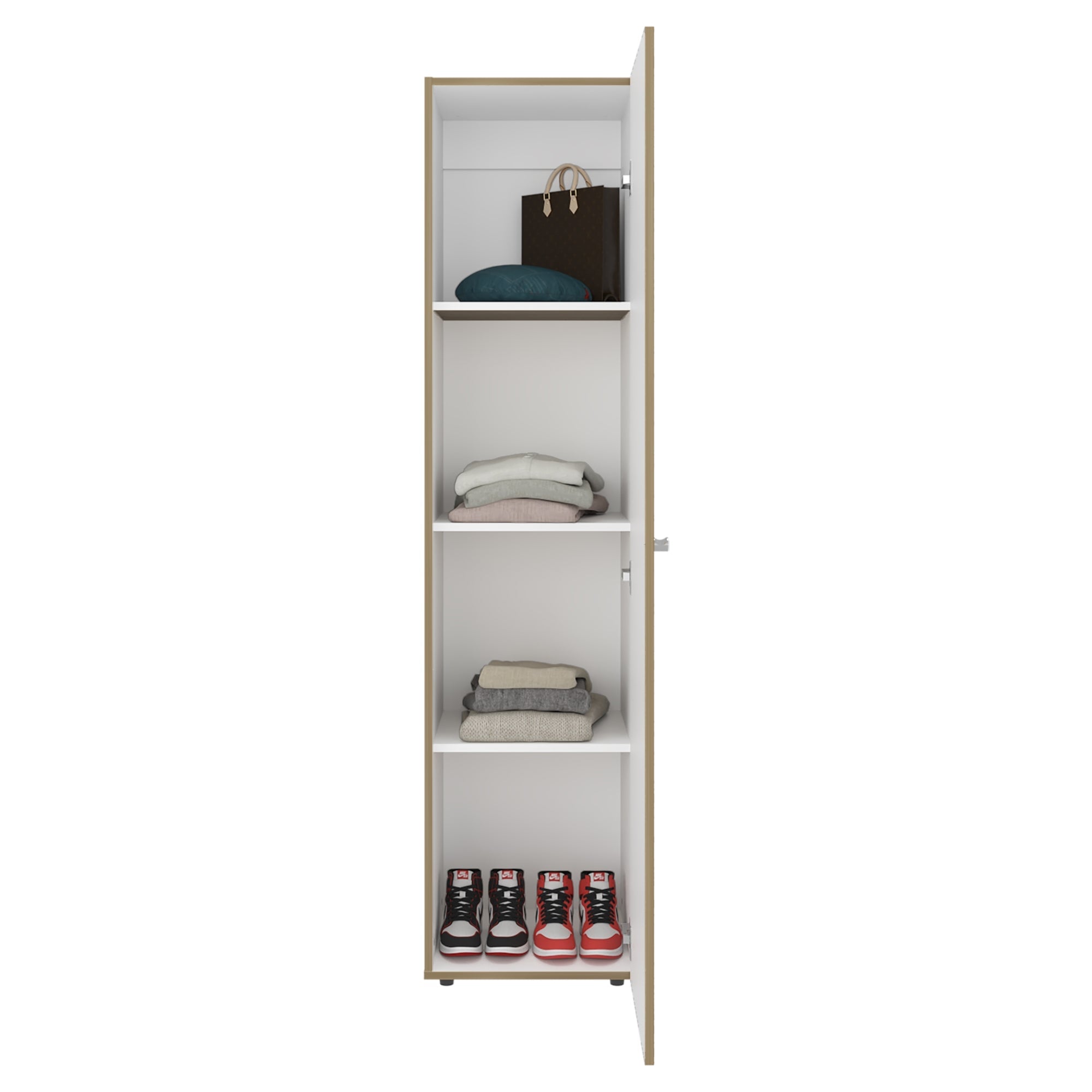 CLOSET 1 PUERTA CON ESPEJO TUHOME DREAMS WENGUE 170X40X40,2 CM - 4