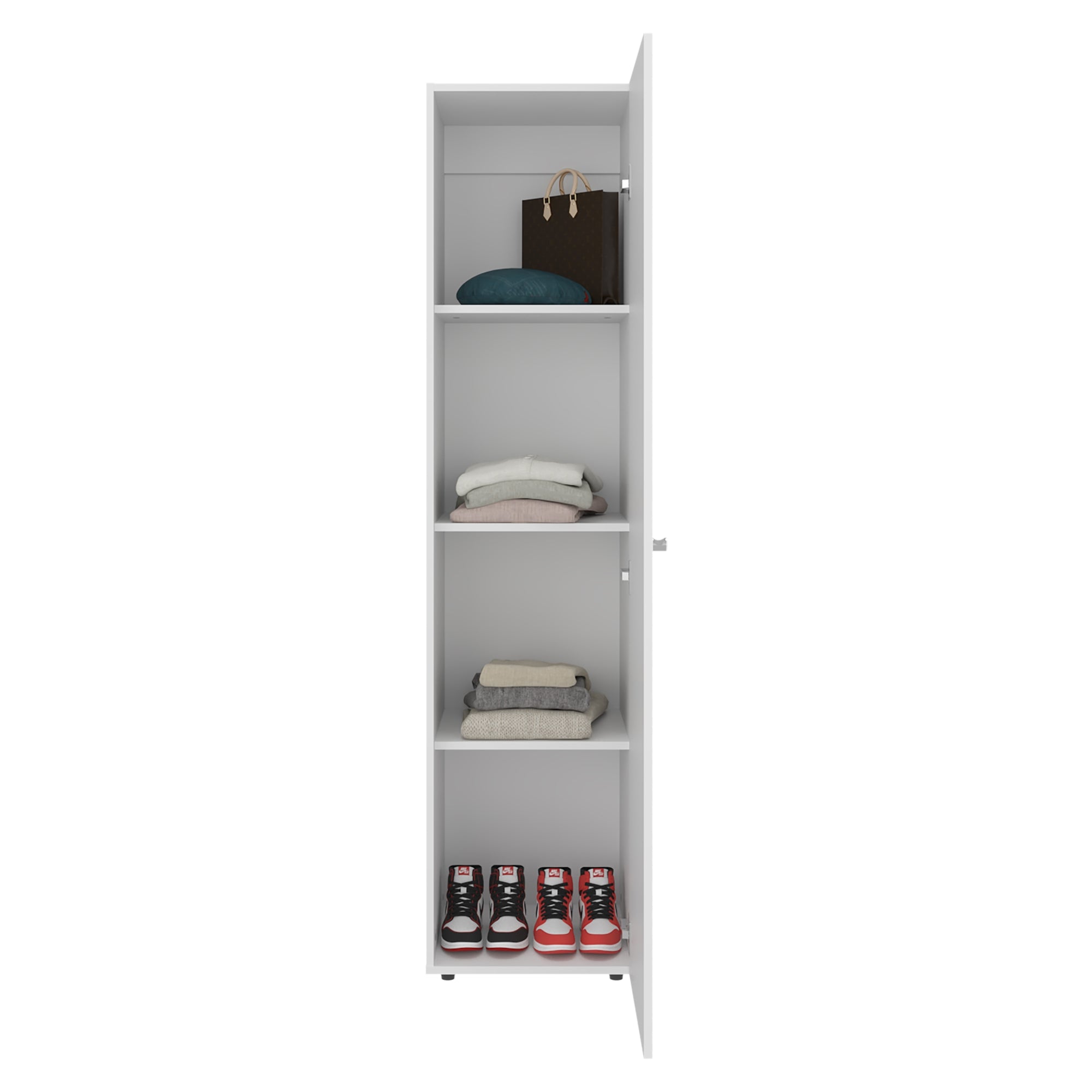 CLOSET 1 PUERTA CON ESPEJO TUHOME DREAMS WENGUE 170X40X40,2 CM - 4