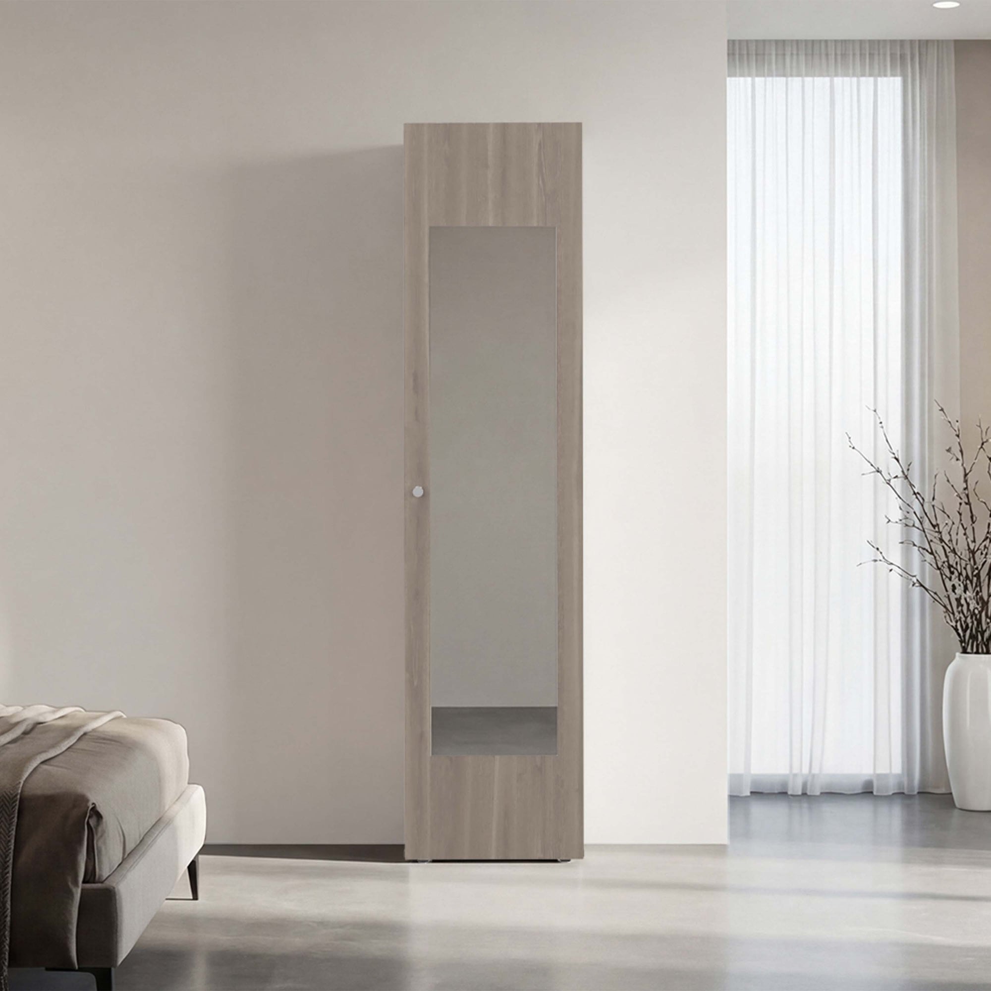 CLOSET 1 PUERTA CON ESPEJO TUHOME DREAMS WENGUE 170X40X40,2 CM - 5