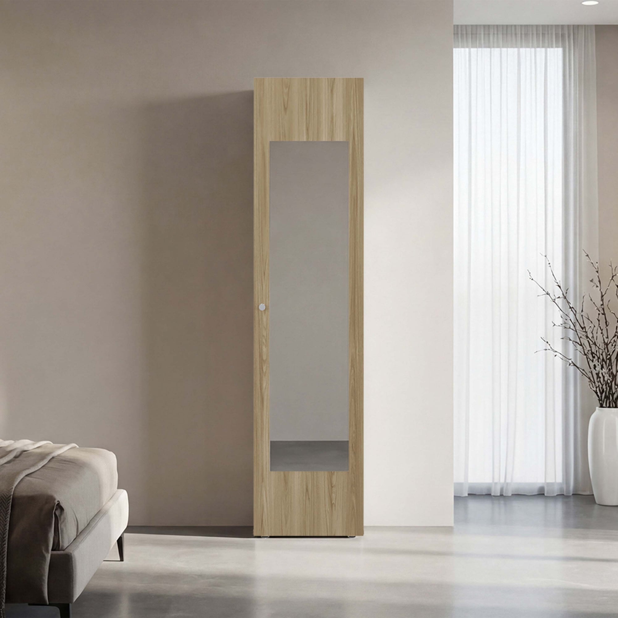 CLOSET 1 PUERTA CON ESPEJO TUHOME DREAMS WENGUE 170X40X40,2 CM - 5