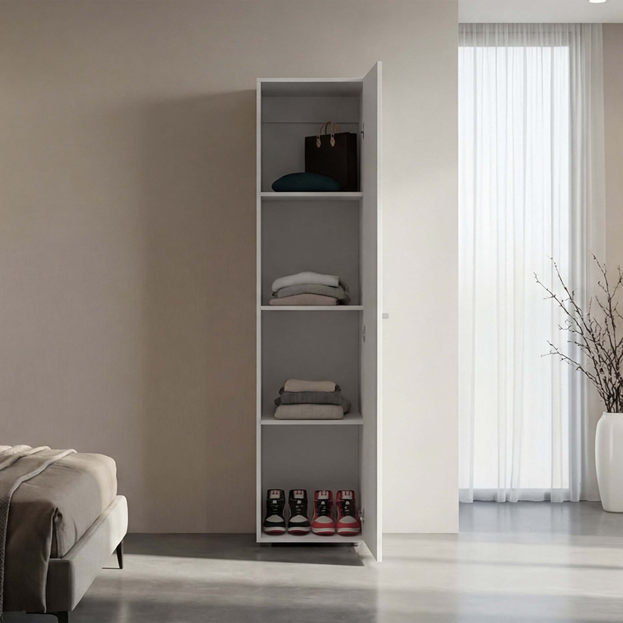 CLOSET 1 PUERTA CON ESPEJO TUHOME DREAMS WENGUE 170X40X40,2 CM - 6
