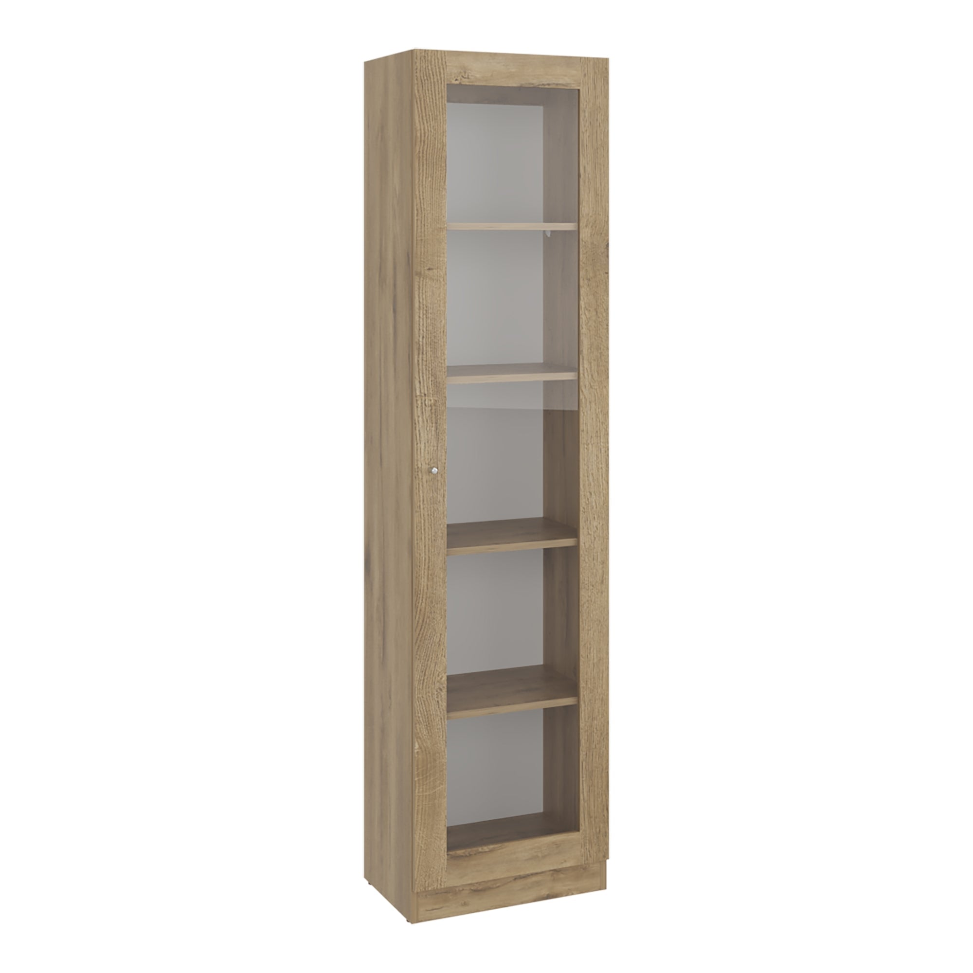 ESTANTE VITRINA 1 PUERTA HOME-E6 MILAN Y BLANCO 180,6X45X31,3 CM - 1