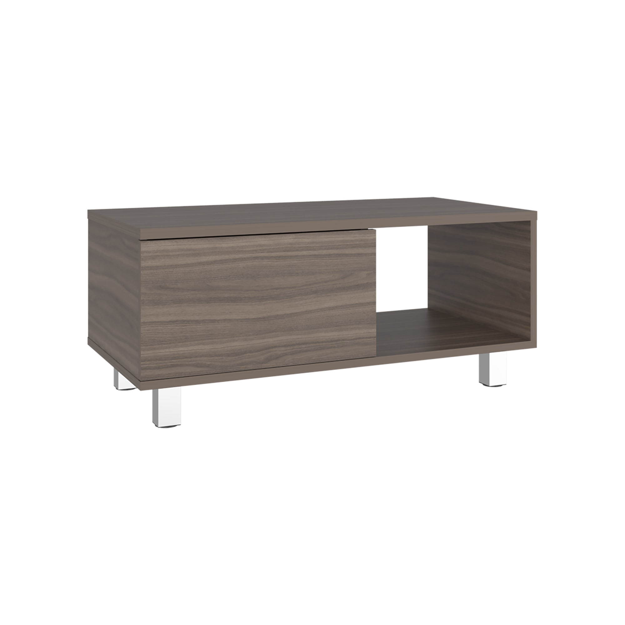 MESA DE CENTRO 1 CAJON TORENCE AVELLANA 35X80,1X40,1 CM - 1