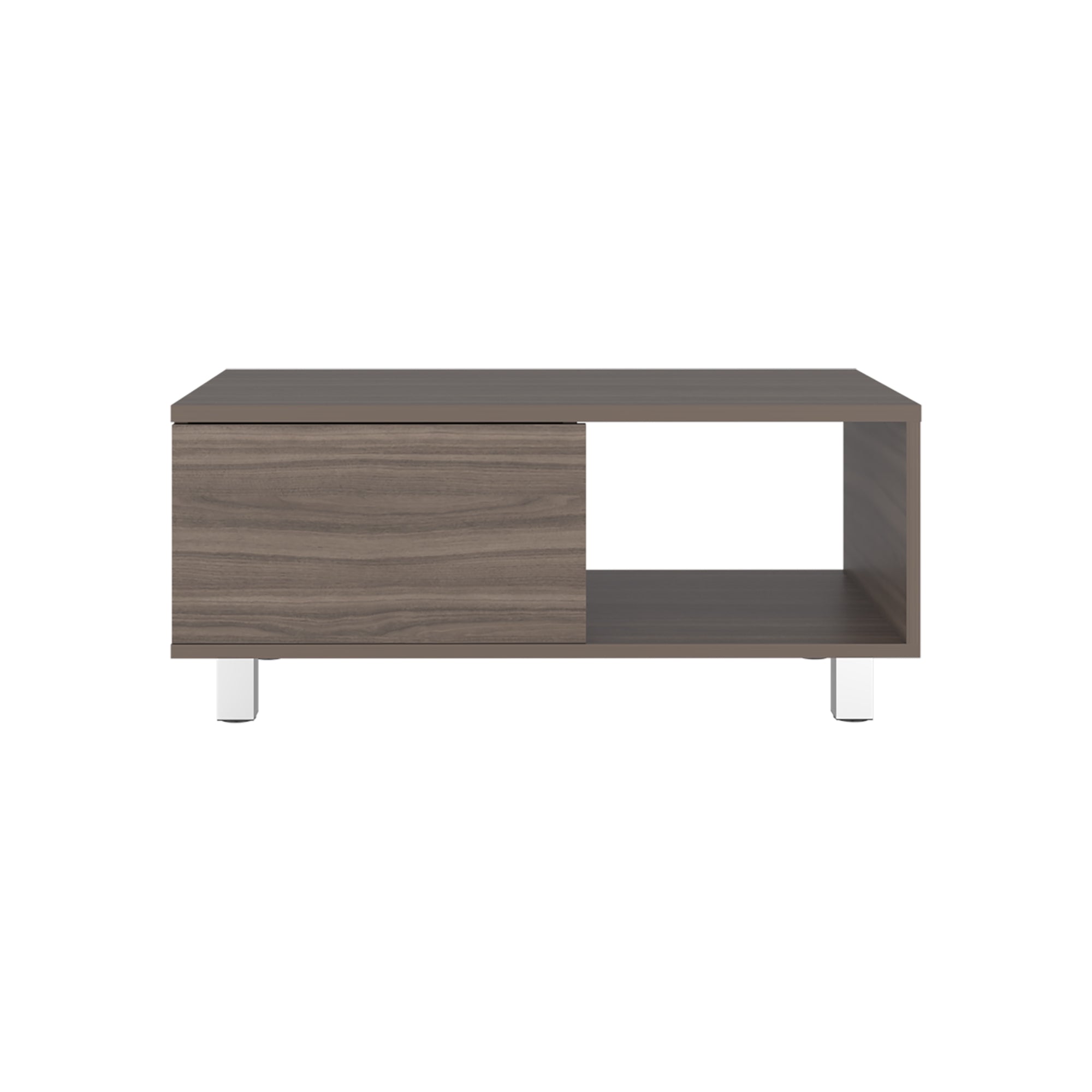 MESA DE CENTRO 1 CAJON TORENCE AVELLANA 35X80,1X40,1 CM - 2