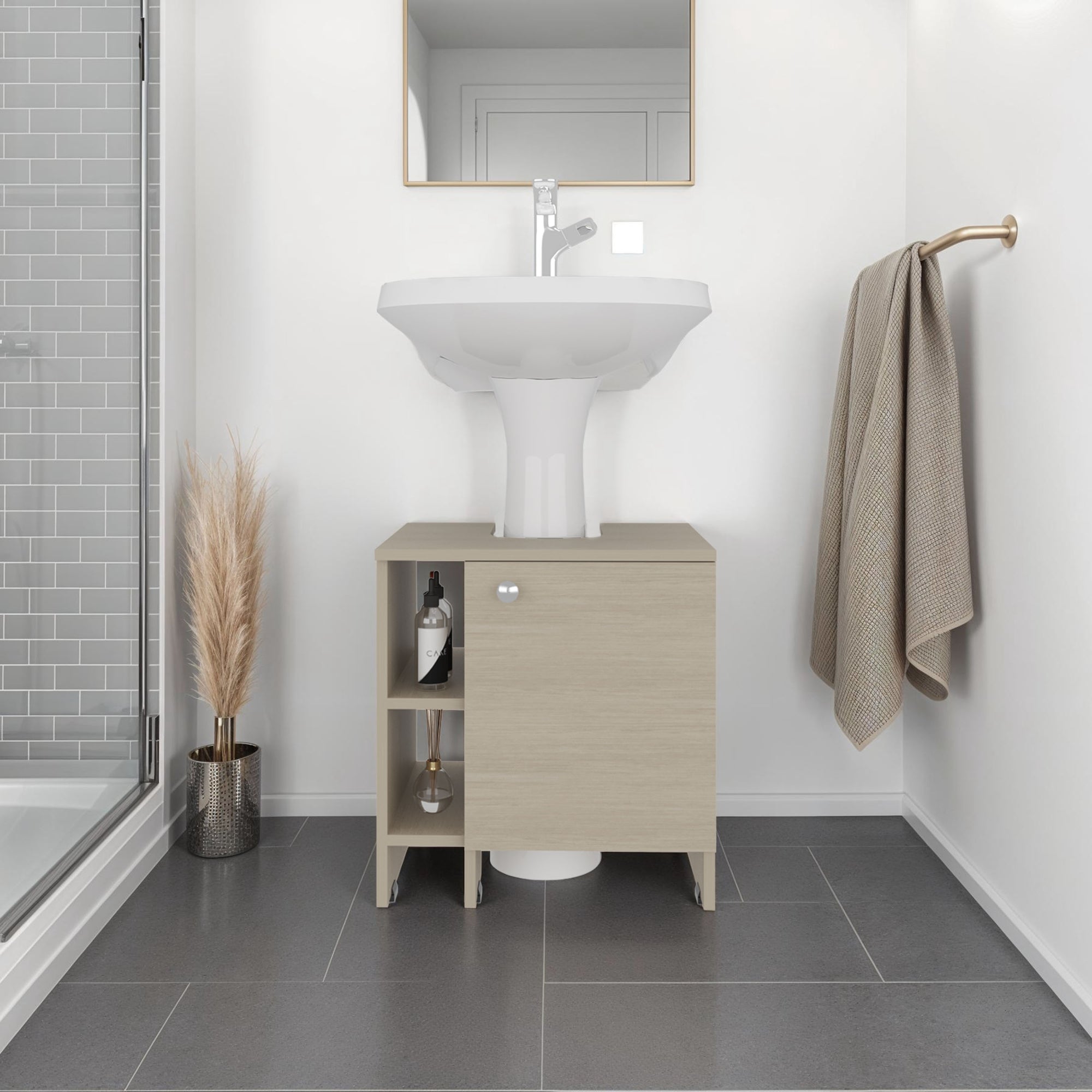 MUEBLE PARA LAVAMANOS 1 PUERTA BASIC CARTAGENA 50,9X47X37,4 CM - 5