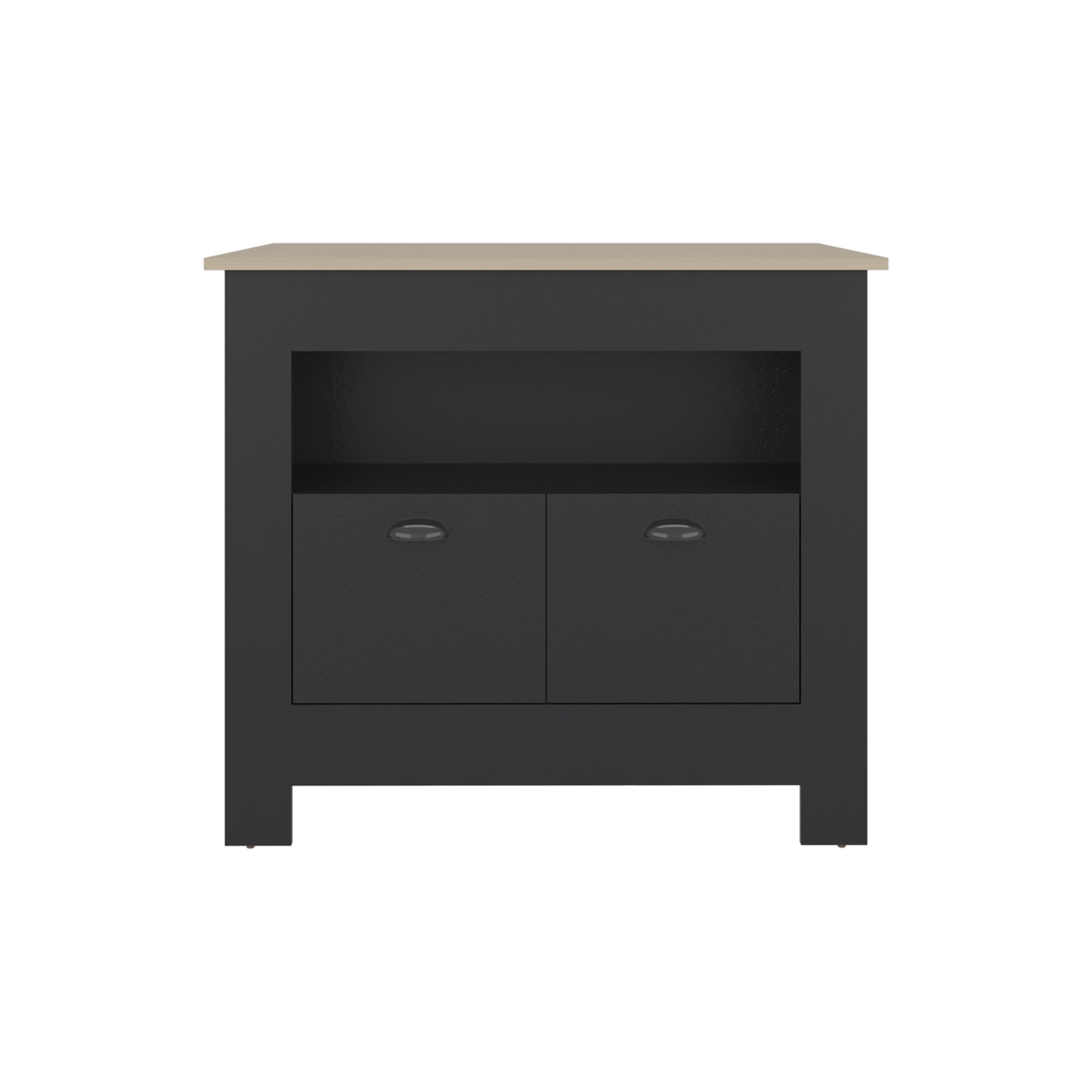 ISLA DE COCINA 2 PUERTAS ARLET CARTAGENA Y WENGUE 89,9X103X70 CM - 2