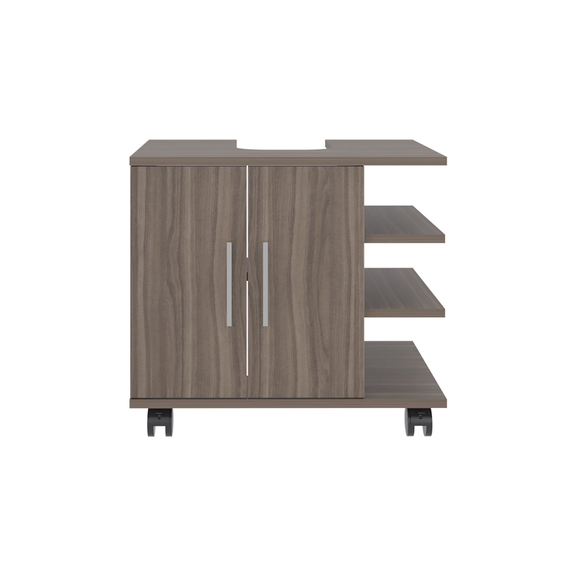 MUEBLE PARA LAVAMANOS 2 PUERTAS BATH AVELLANA Y BLANCO 50X55X41,4 CM - 2