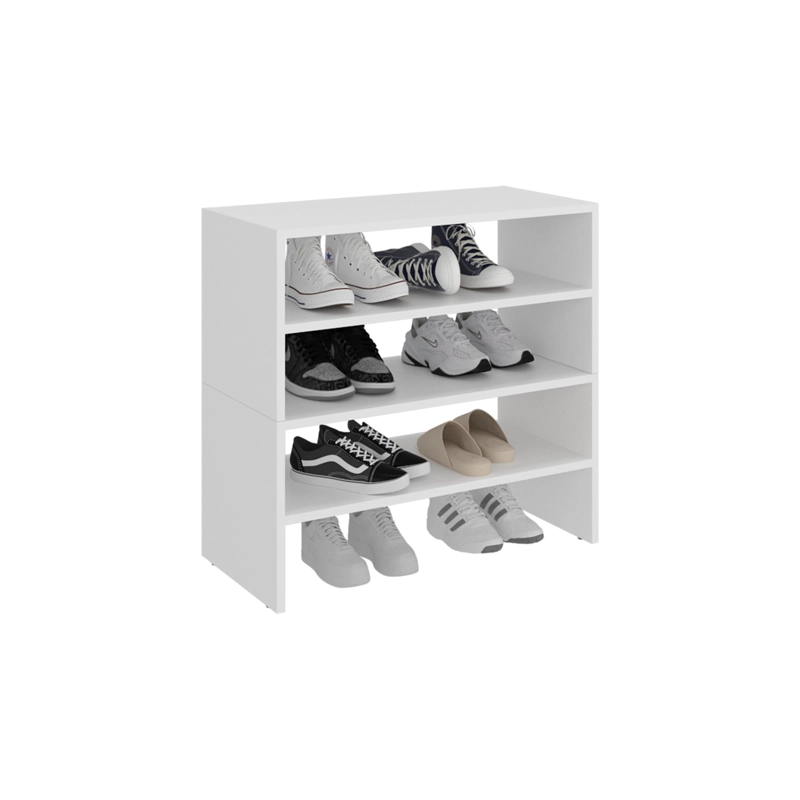 MODULO ZAPATERO Z-72 APILABLE 4 NIVELES BLANCO - 3