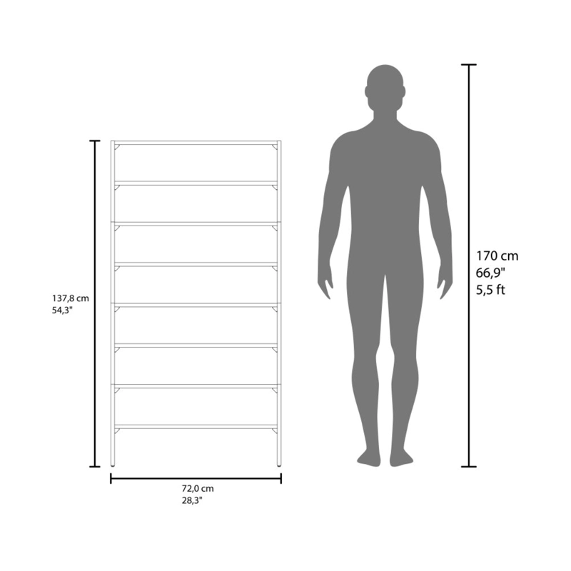 MODULO ZAPATERO Z-72 APILABLE 8 NIVELES BLANCO - 6