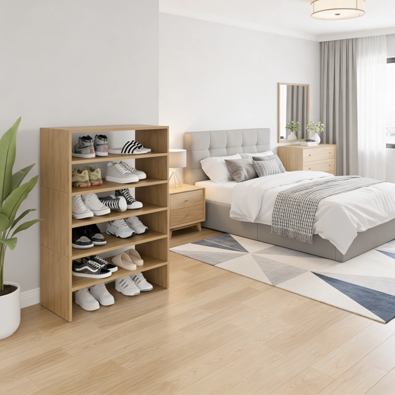 MODULO ZAPATERO Z-72 APILABLE 6 NIVELES FRESNO - 1