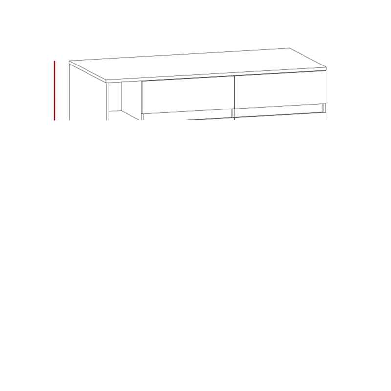 ISLA DE COCINA 2 PUERTAS 2 CAJONES BARI 90X140X70,4 CM BLANCO Y MACADAMIA - 7