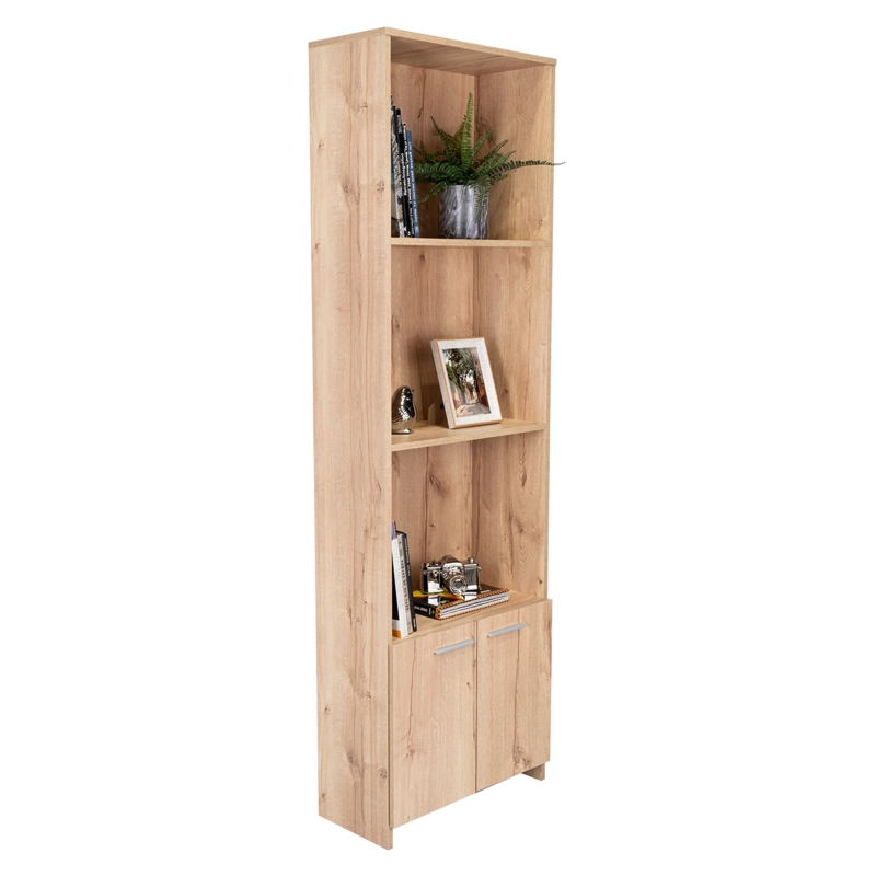 BIBLIOTECA 2 PUERTAS LISA EASY 181,5X55,1X27 CM DUNA - 4